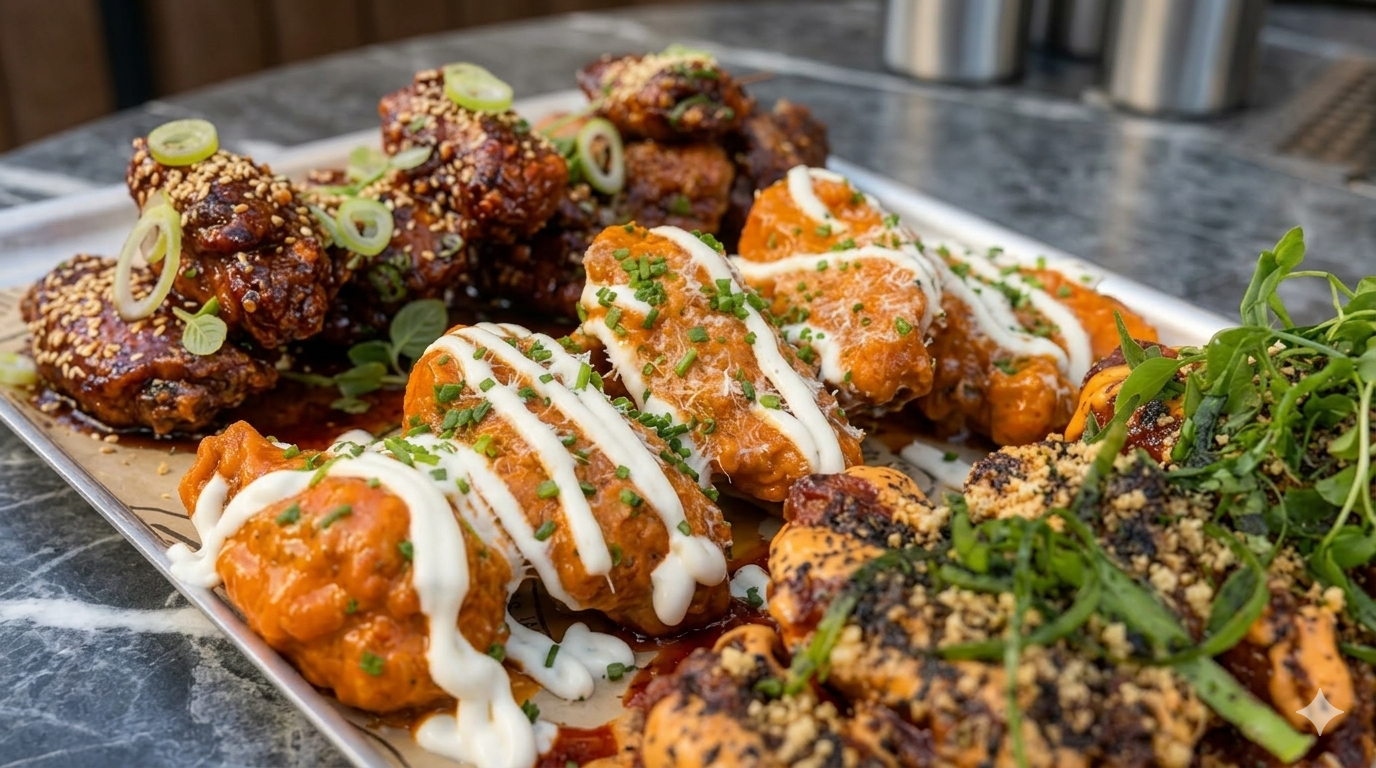 Crispy chicken wings from London's best restaurants